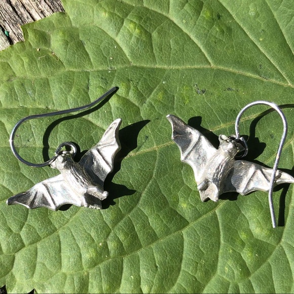 Artisan Jewelry - ❌SOLD❌ Silver Bat Dangle Earrings